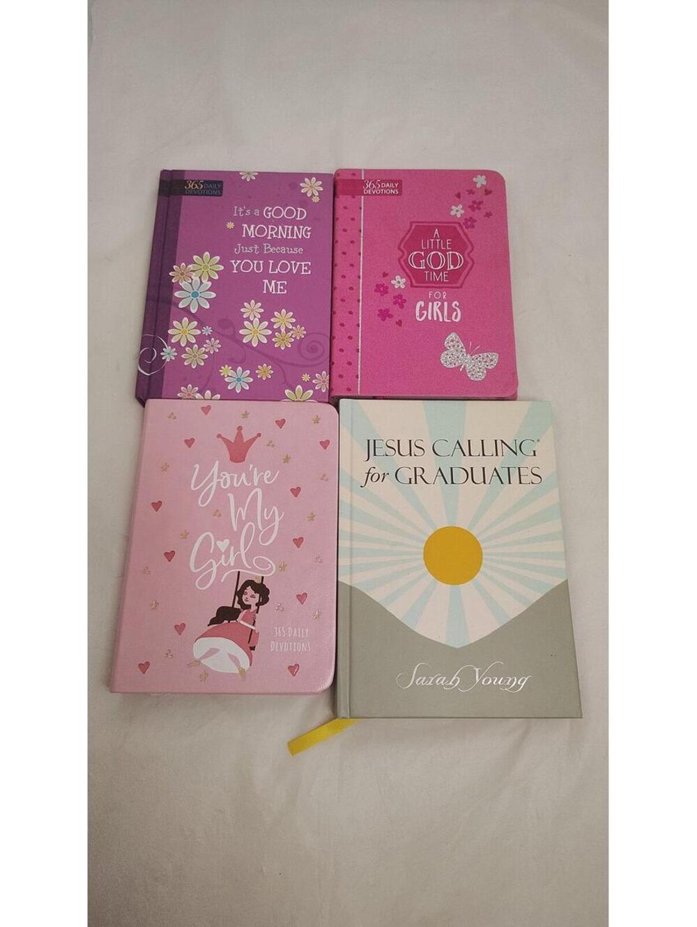Girls Christian Gift Book Lot Jesus Calling God Time Inspirational Set